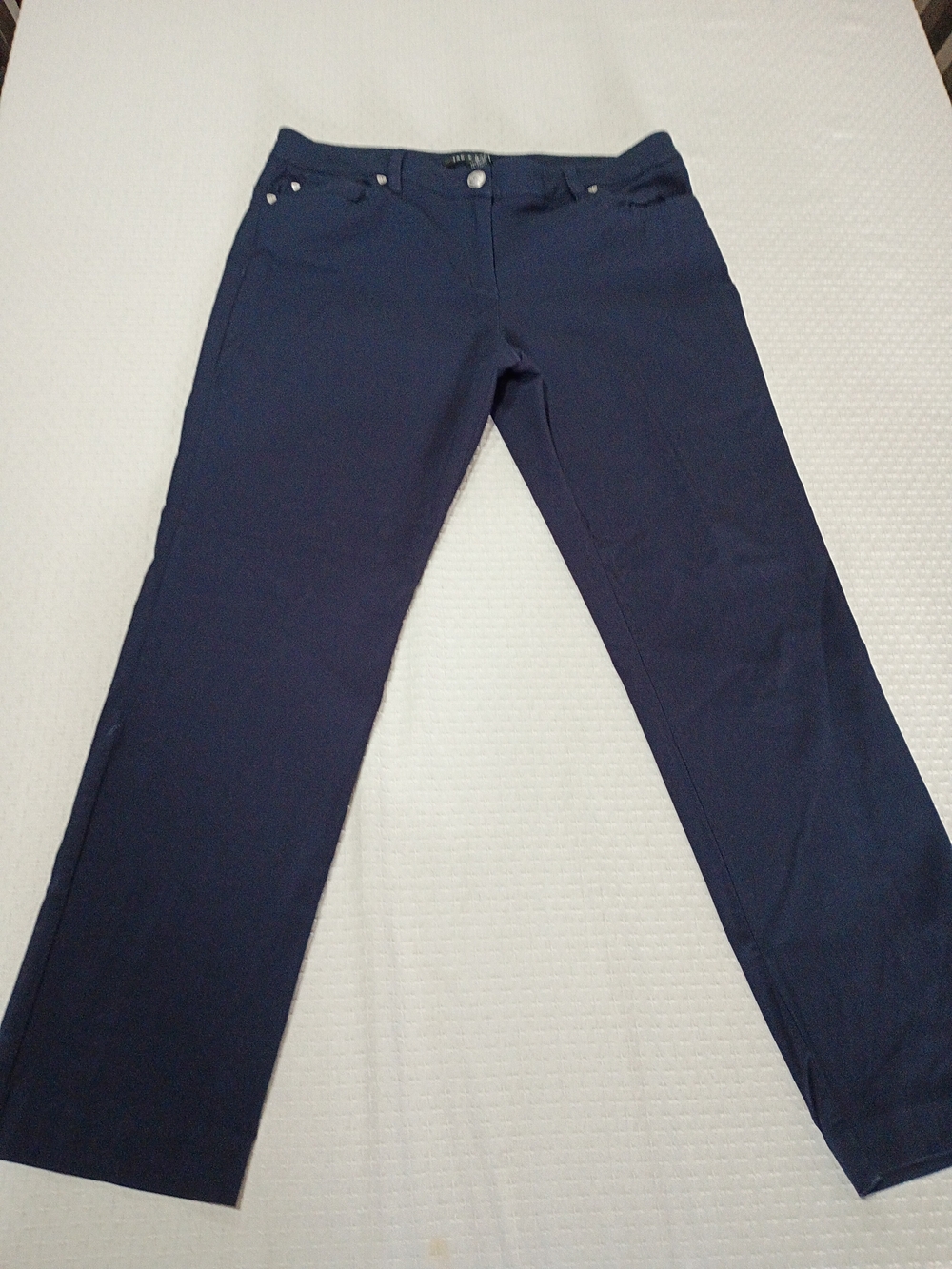 Zac & Rachel Dark Navy Straight-Leg Pants